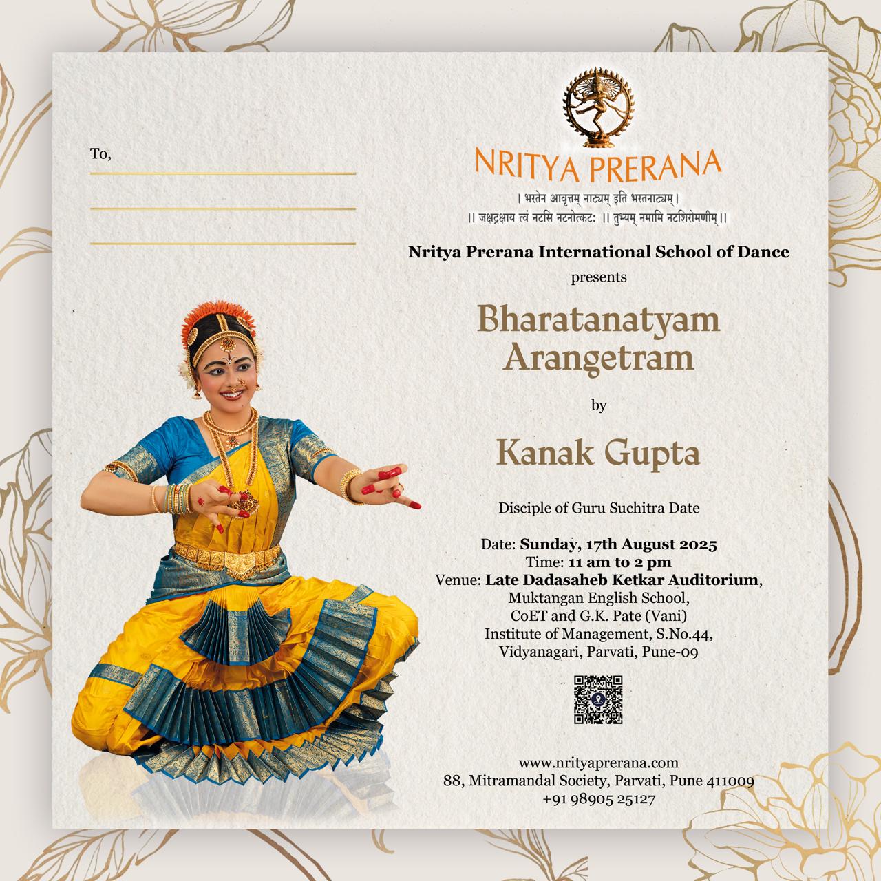 Arangetram Kanak Gupta