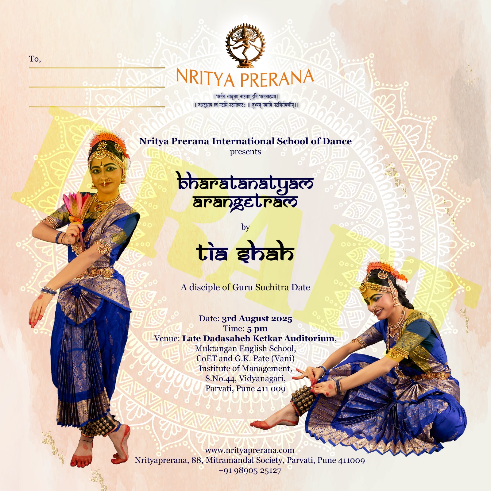 Arangetram Tia Shah
